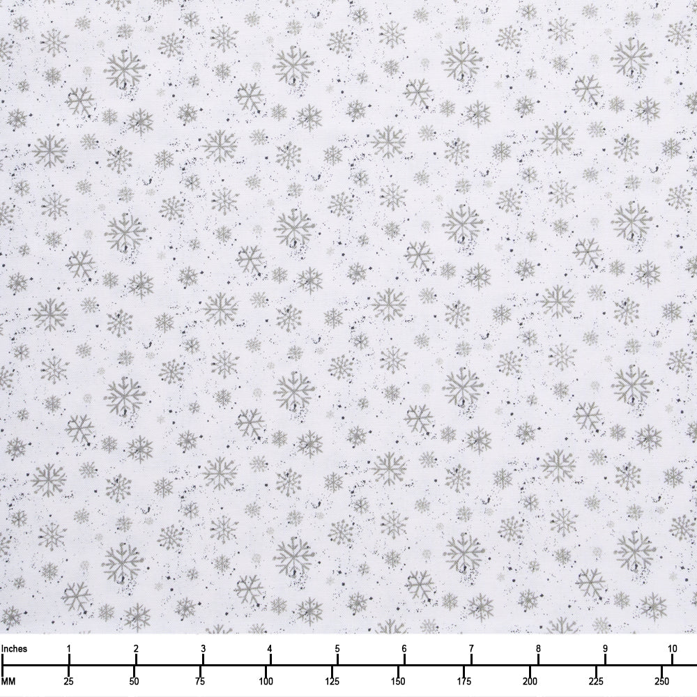 Blank Be Merry Shine 4122 01 White  - By The Yard