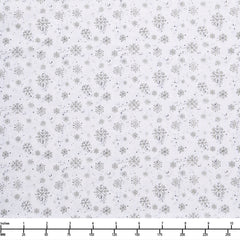Blank Be Merry Shine 4122 01 White  - By The Yard