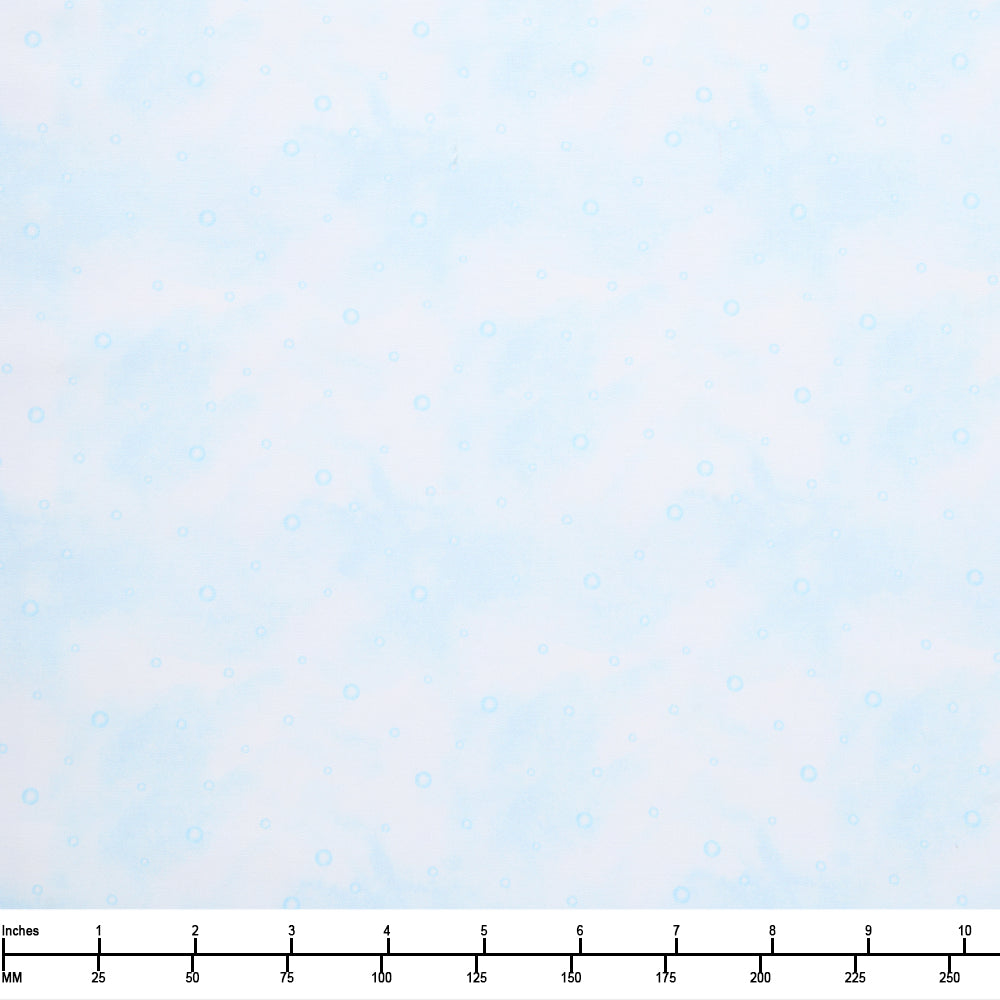 Blank Quilting Aurora Flurries Bubbles 4907 70 Blue - 22-inch EOB Special