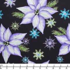 Moonlit Poinsettias 3-Yard Quilt Kit