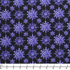 Blank Quilting Aurora Flurries Snowflakes 4908 95 Purple - By The Yard