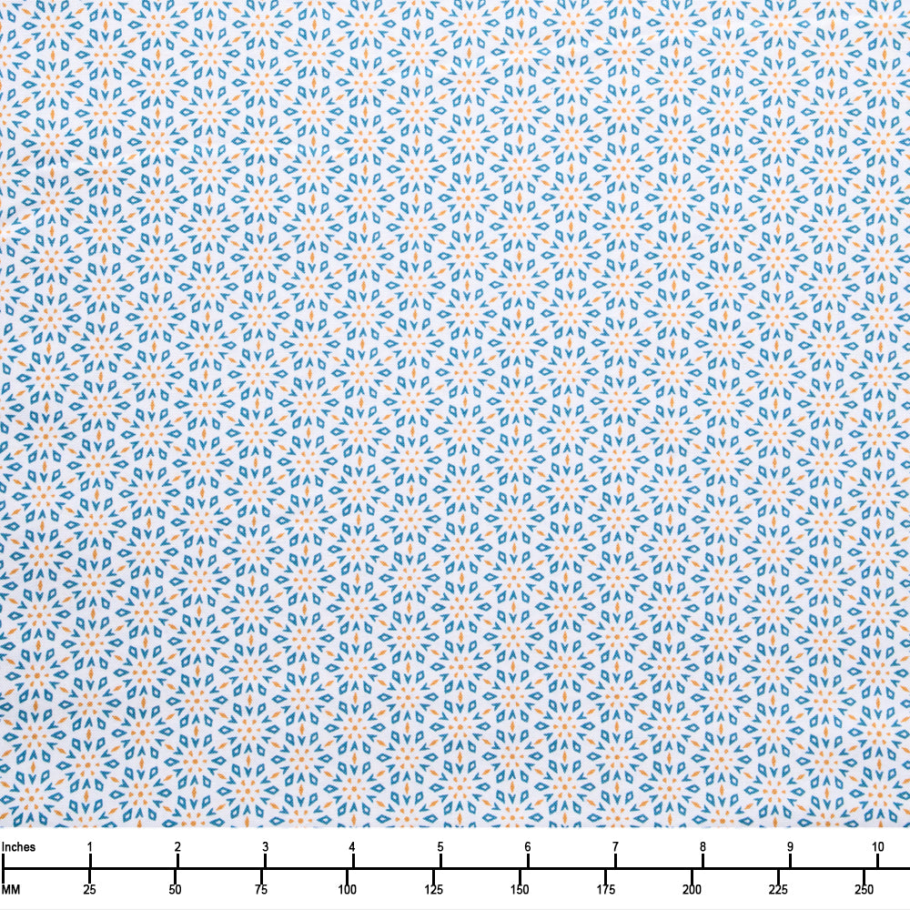 Blank Quilting Holly Jolly Calico Geometric 4674 41 Ecru - 32-inch EOB Special