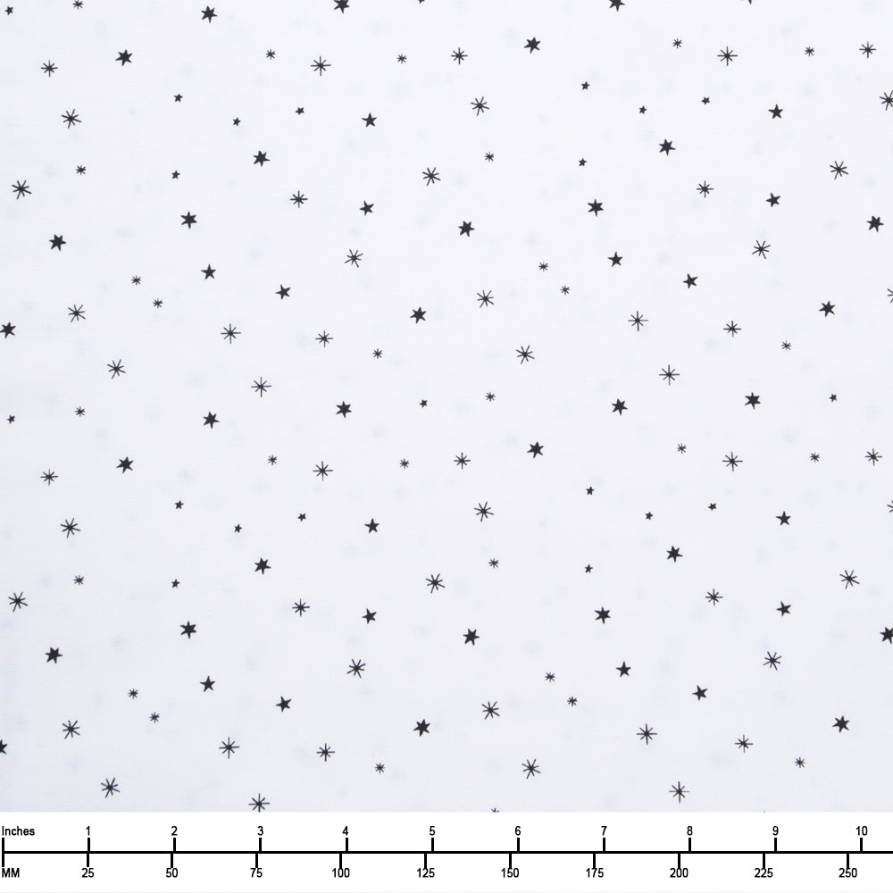 Blank Quilting Lower the Volume Stars and Dots 1957 01 White - 22-inch EOB Special