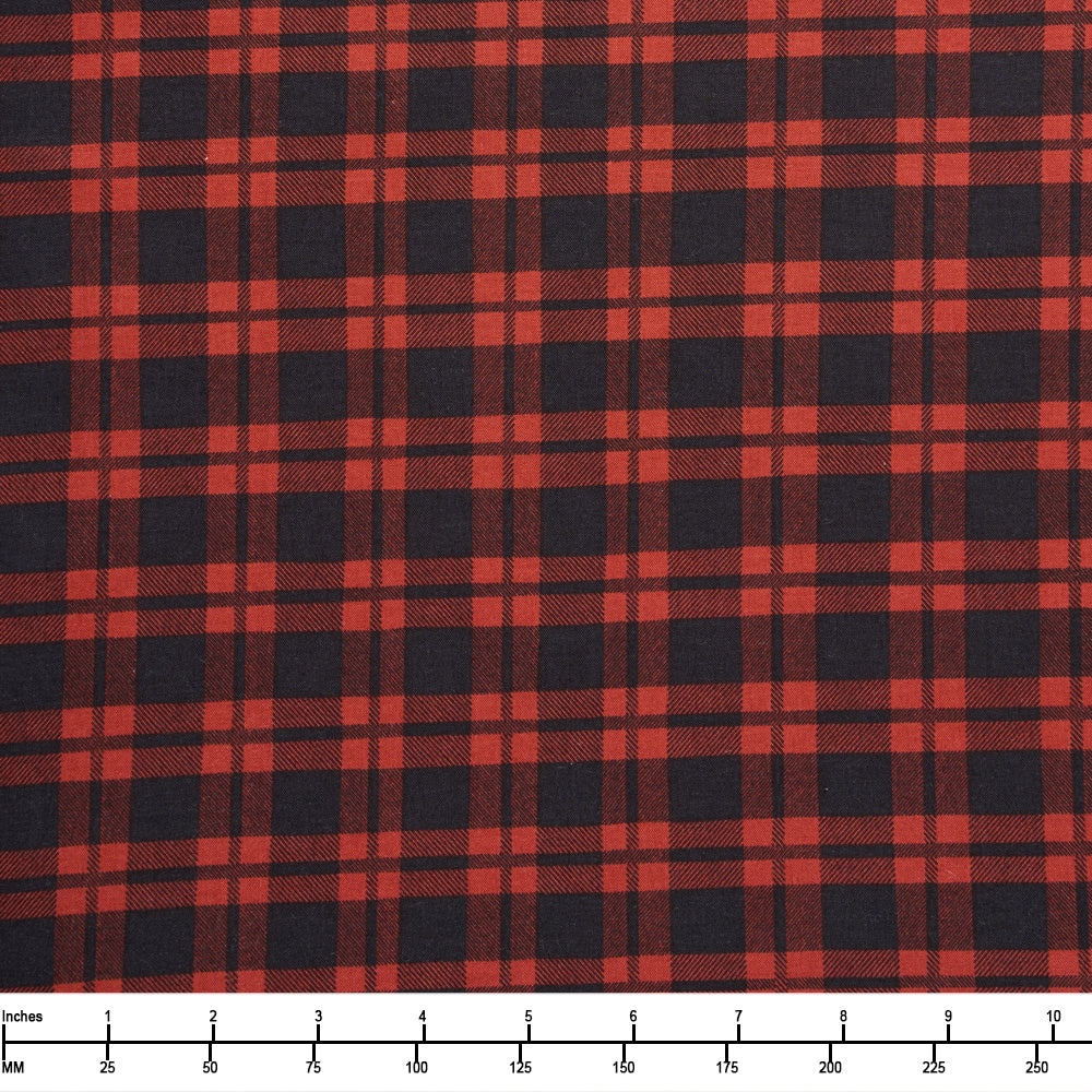 Clothworks Christmas Tails Plaid Red Y4809 82 - 28-inch EOB Special