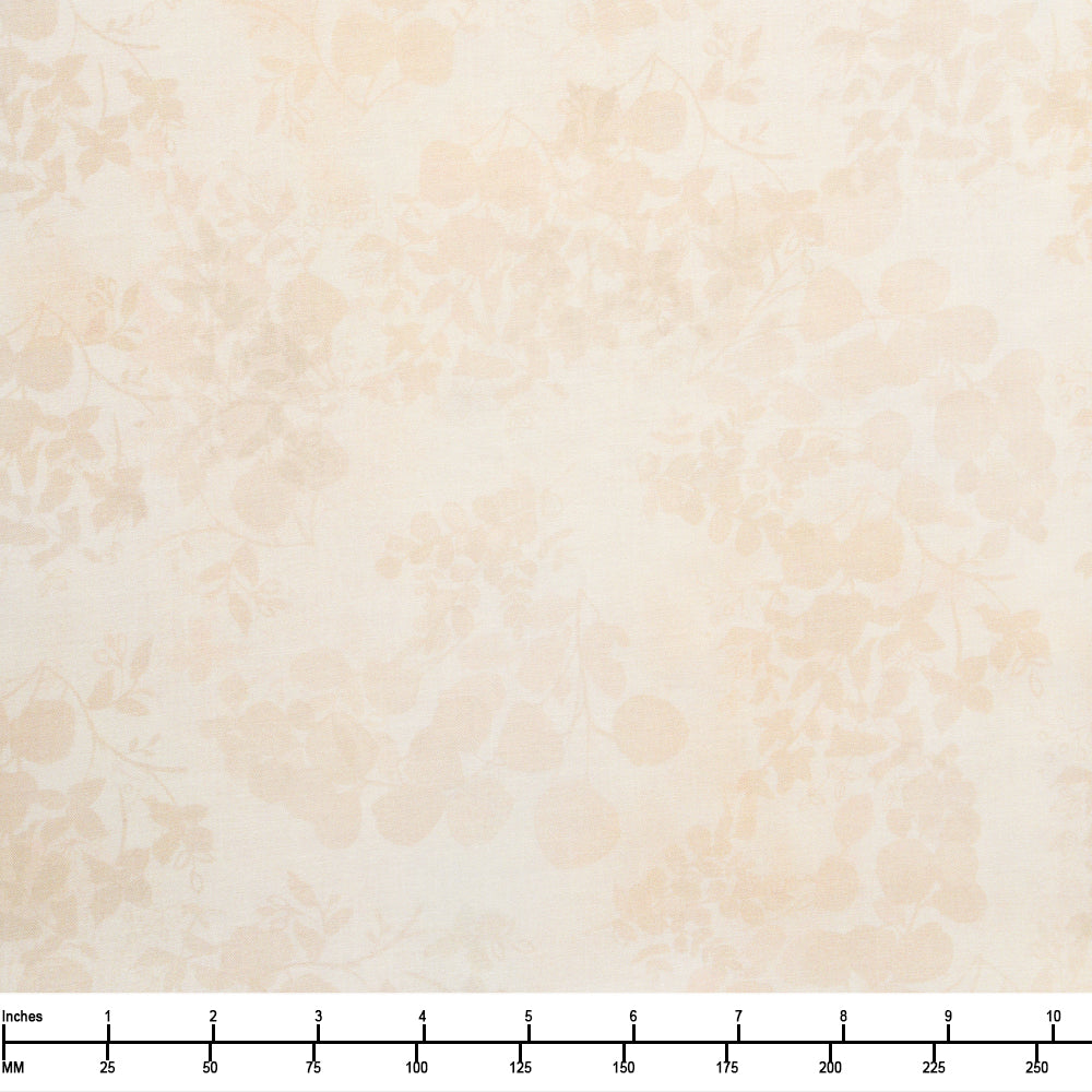 Clothworks Fleur de Rose Digital Leaves Light Cream Y4770 2 - 32-inch EOB Special