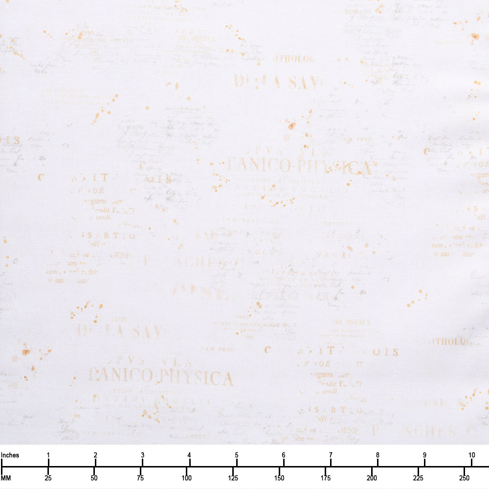 Clothworks Hummingbird Days Digital Words Light Cream Y4726 2 - 28-inch EOB Special