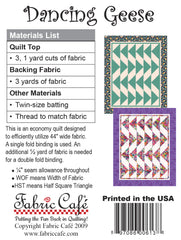 Dancing Geese 3-Yard Quilt Pattern