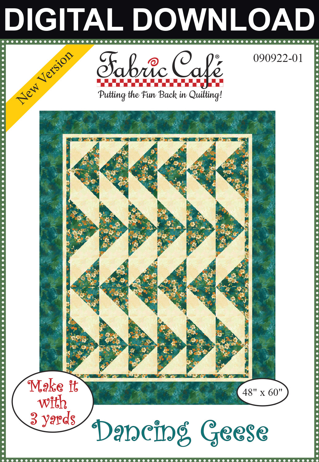 Dancing Geese 3-Yard Quilt Pattern