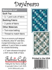 Daydream 3-Yard Quilt Pattern