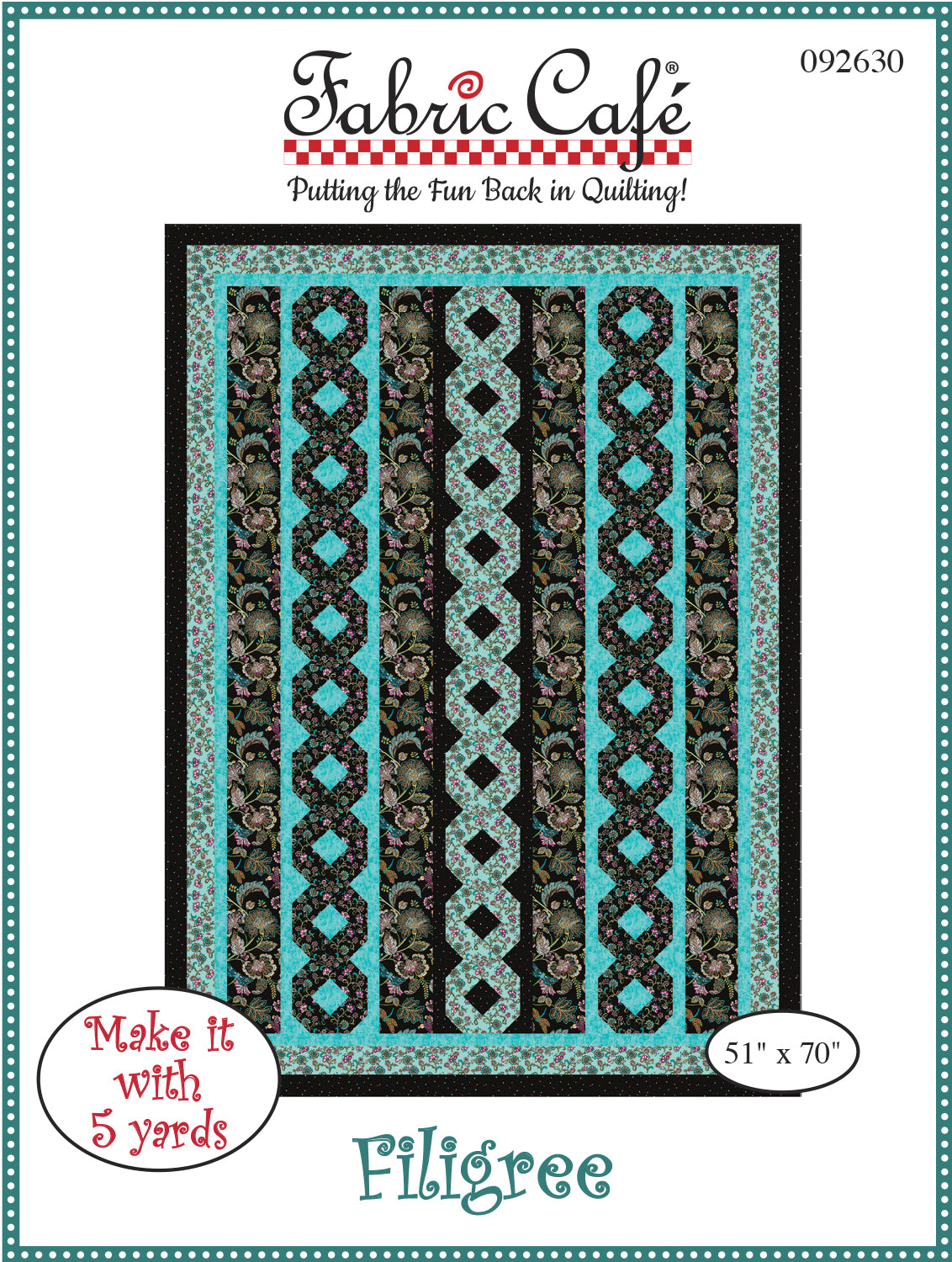 Filigree 5-Yard Quilt Pattern