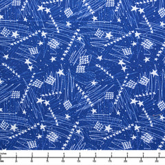 FreeSpirit Fabrics Americana Stars in the Skyk SM PWKP091 Blue - 28-inch EOB Special