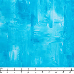 FreeSpirit Fabrics Textures Brushstrokes Aqua PWSP018.Aqua - 22-inch EOB Special