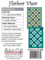 Harbor View 5-Yard Quilt Pattern