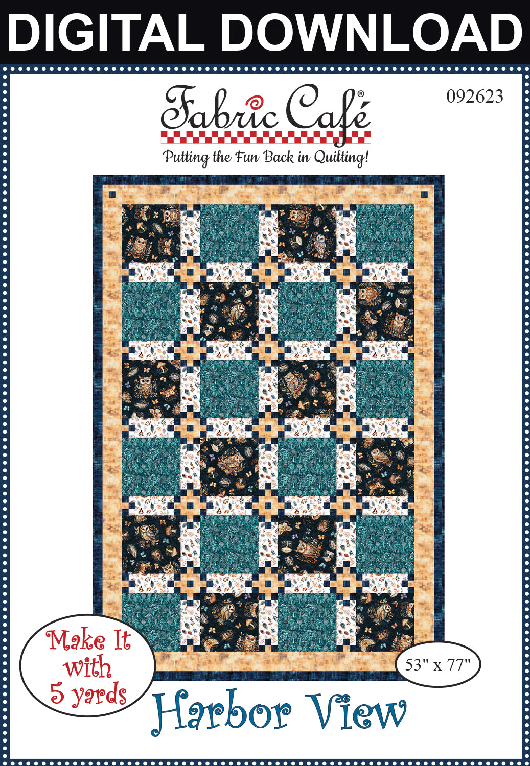 Harbor View 5-Yard Quilt Pattern