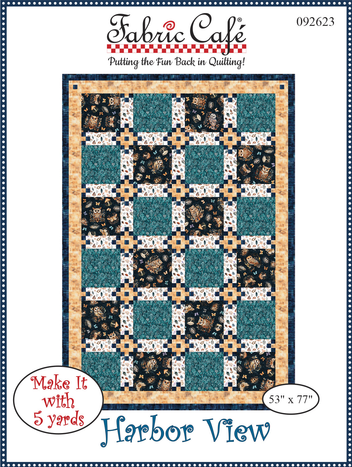 Harbor View 5-Yard Quilt Pattern