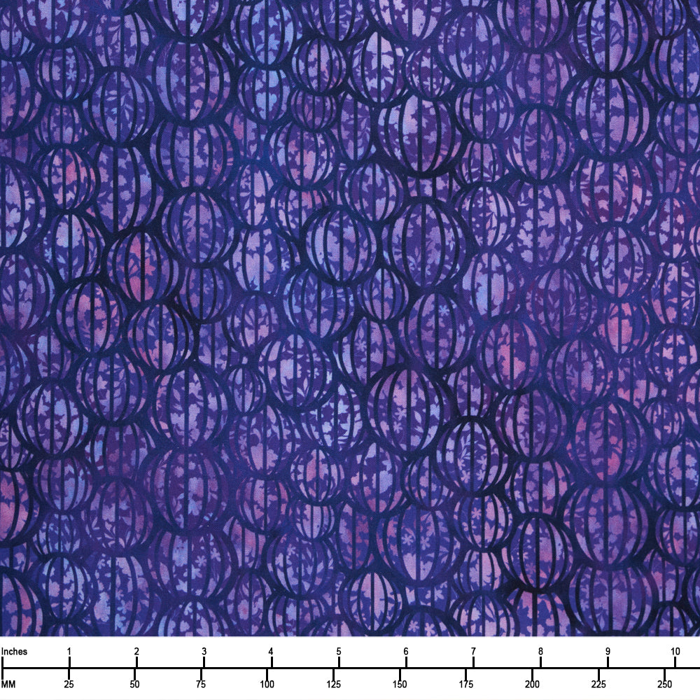 In the Beginning Allure 6 ALR 3 Purple Lanterns  - By The Yard