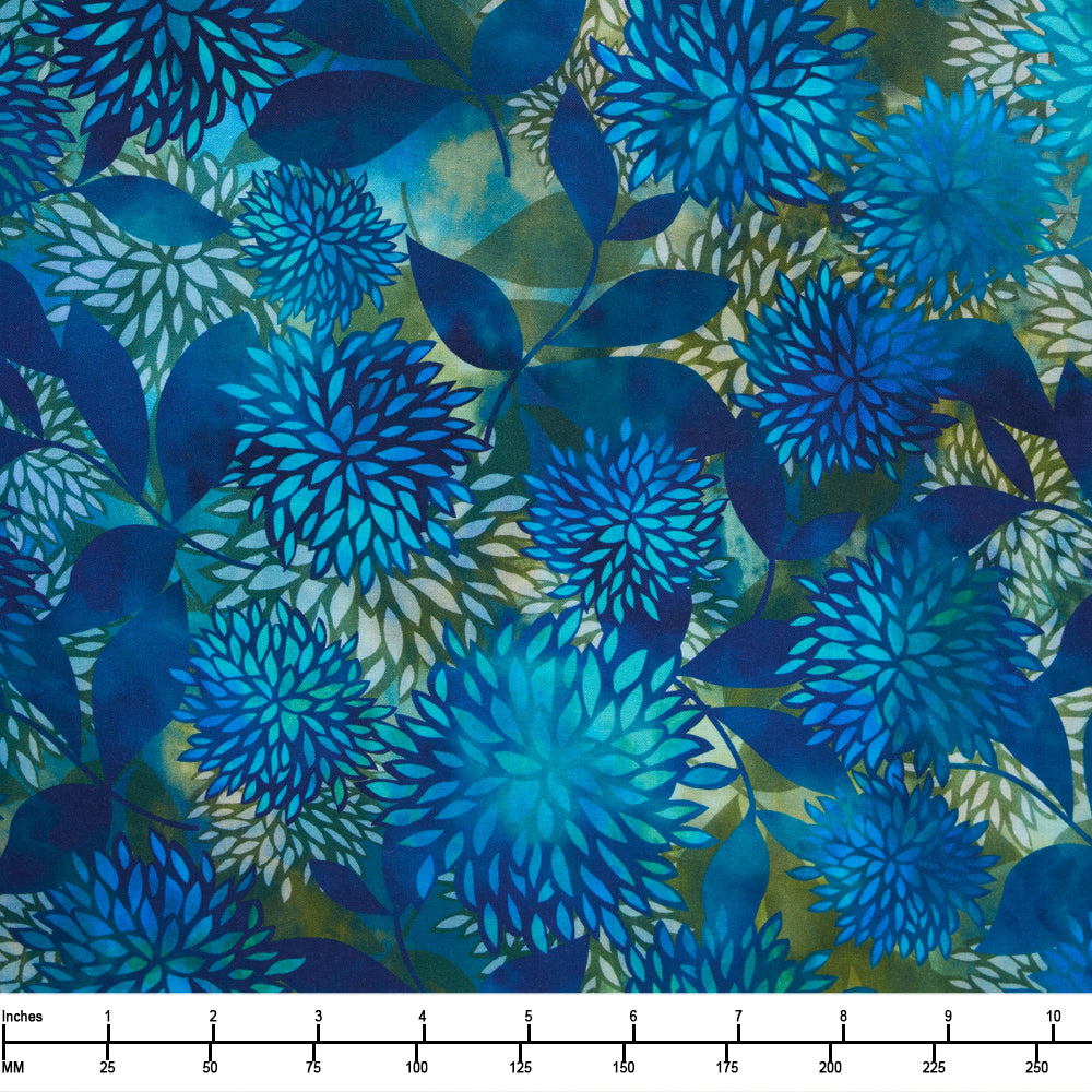 In the Beginning Allure s ALR 2 Blue Mums - By The Yard