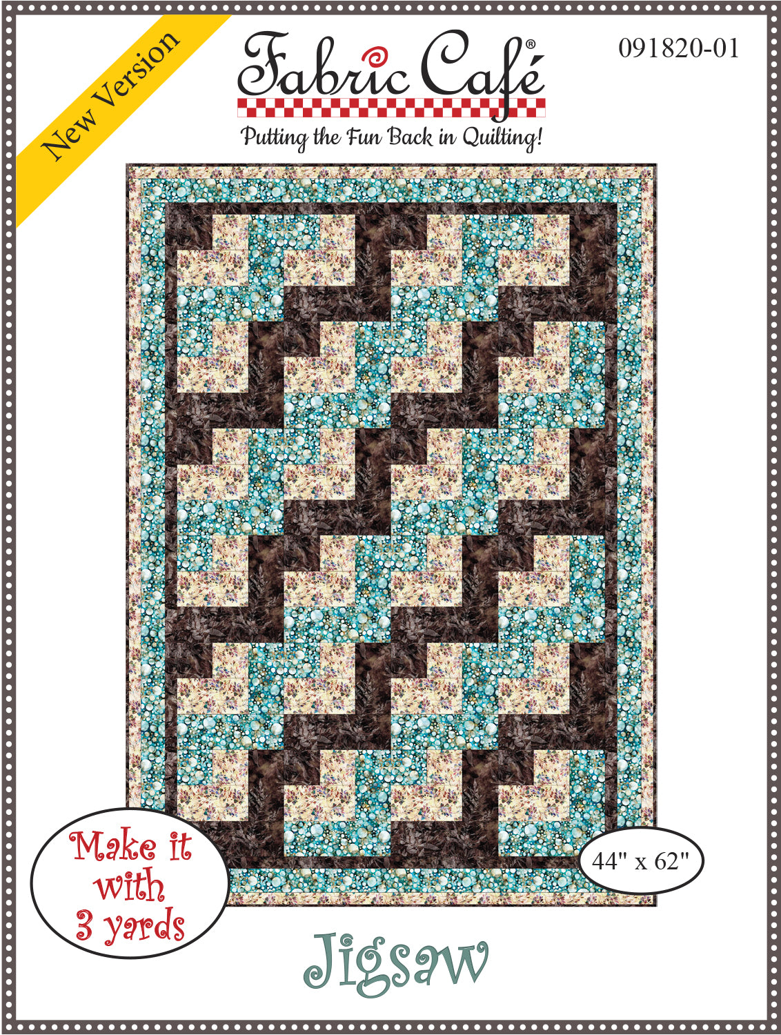 Jigsaw 3-Yard Quilt Pattern