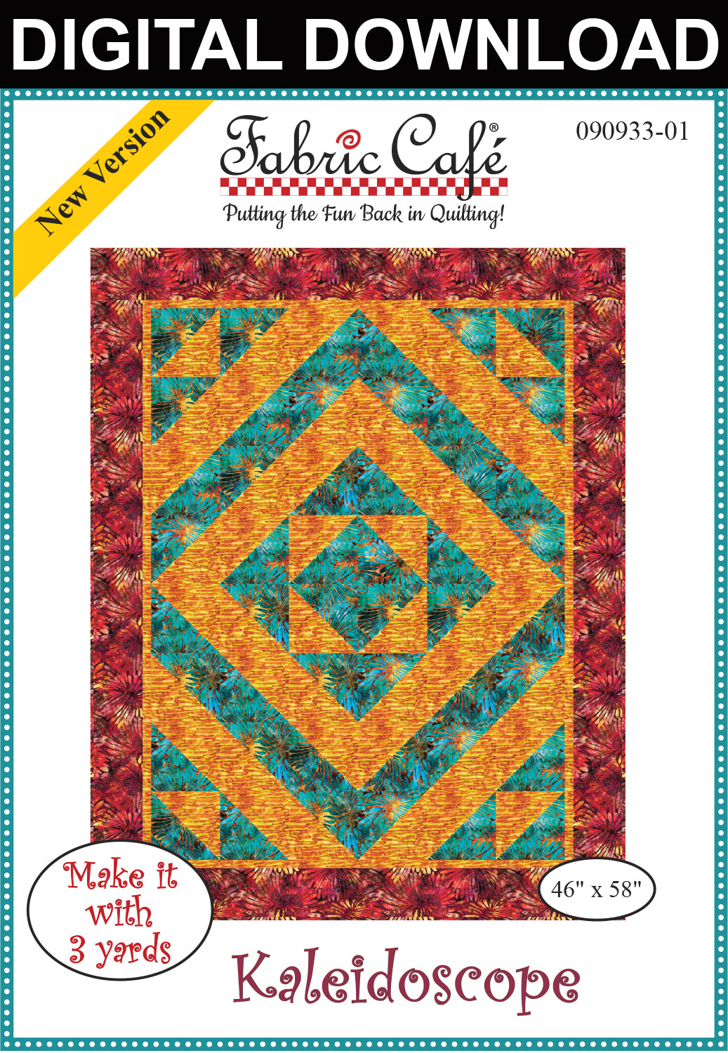 Kaleidoscope 3-Yard Quilt Pattern