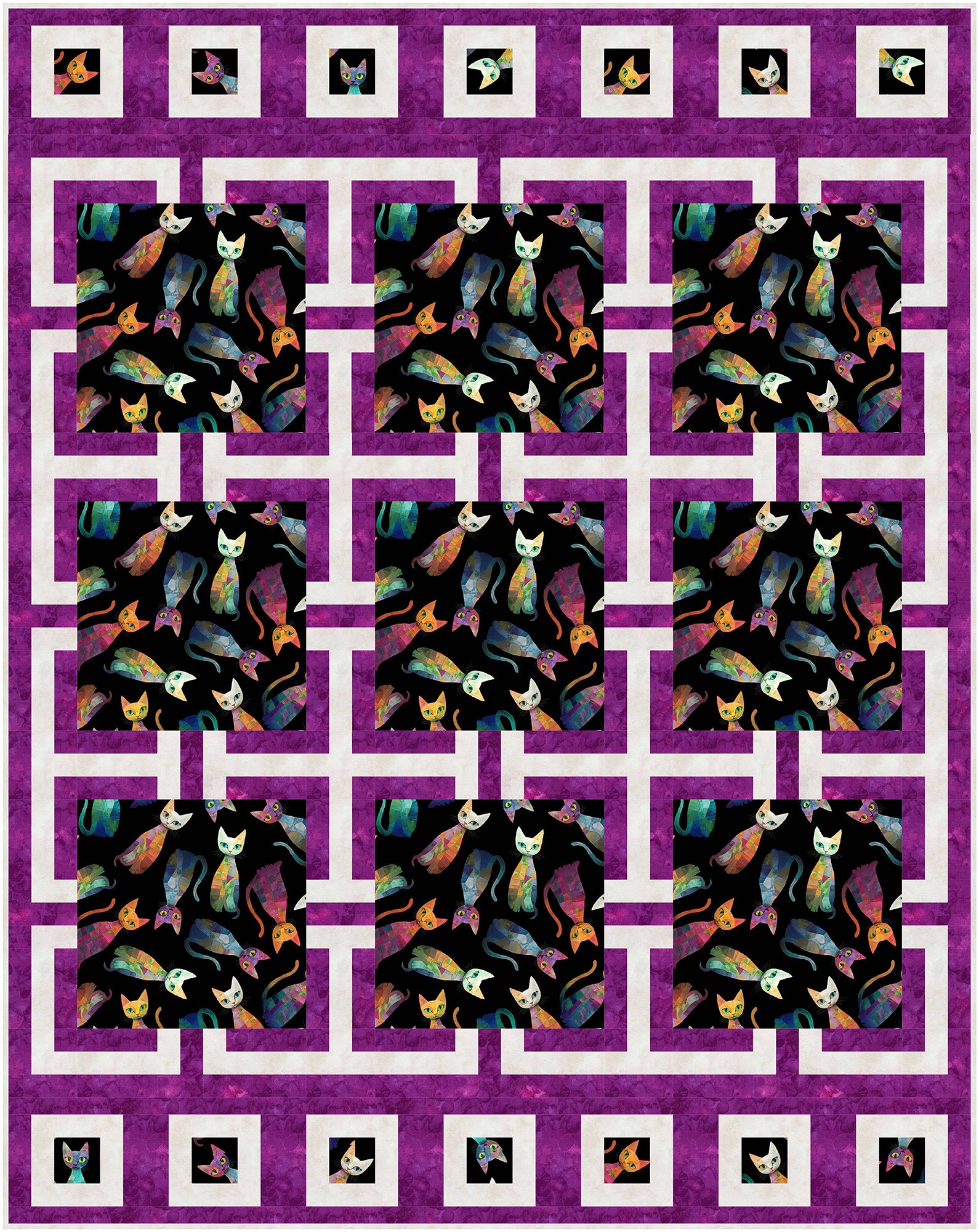 Manor House 3-Yard Quilt Pattern