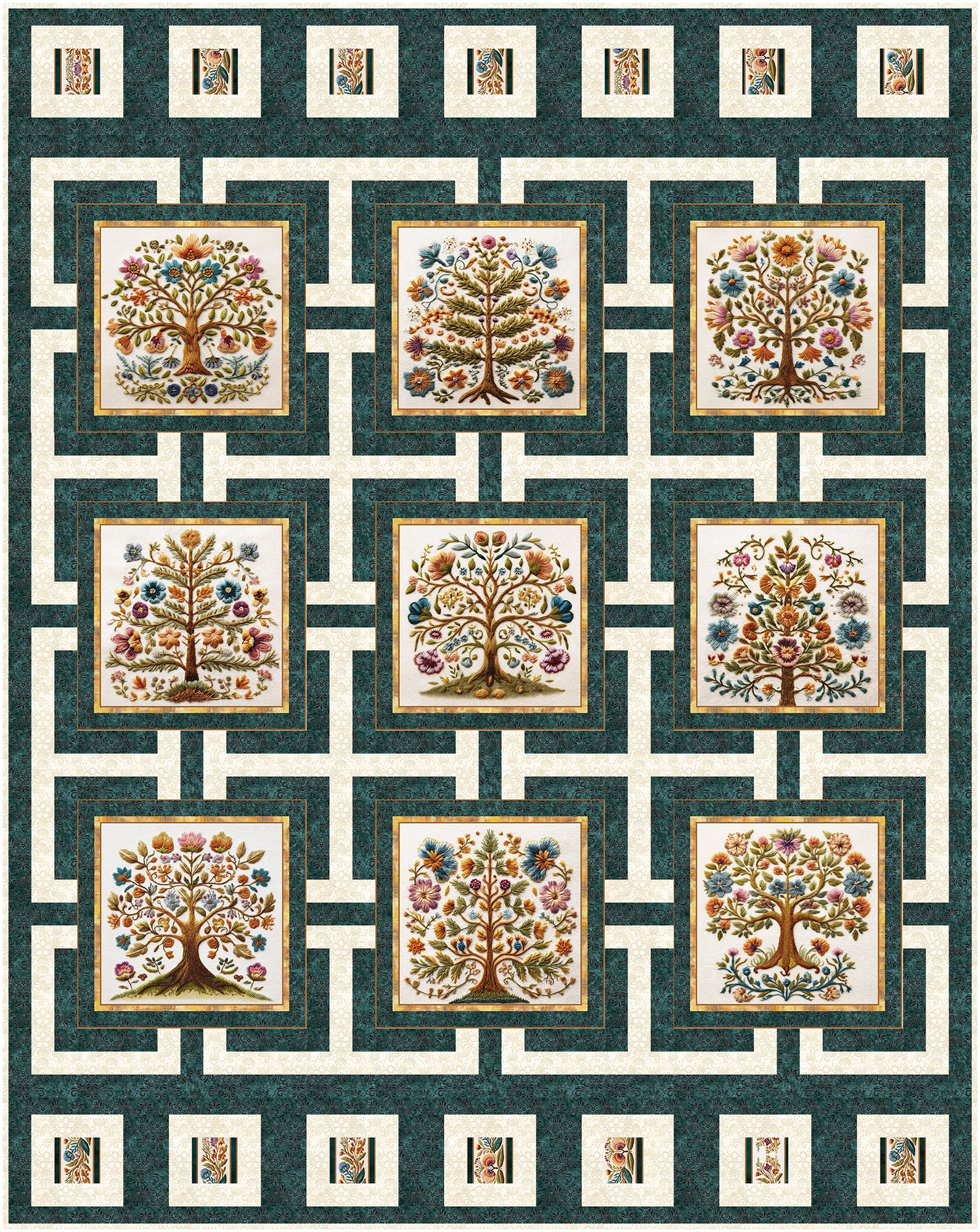 Manor House 3-Yard Quilt Pattern
