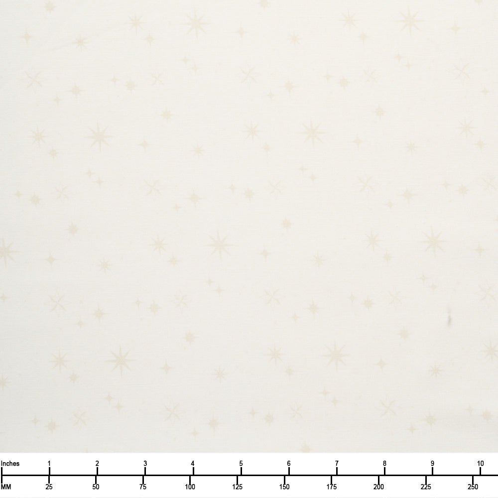 Marcus Fabrics Make it Merry Stars Cream R791439 D - 32-inch EOB Special