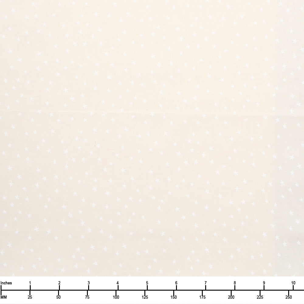 Moda Mini Starry White on Natural RS4110 65 Ruby Star - 28-inch EOB Special