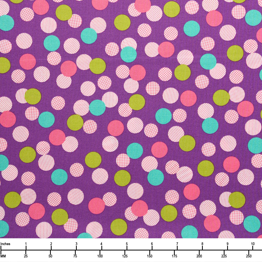 Moda Pick Me Playful Dot Grape 22494 18 - 22-inch EOB Special