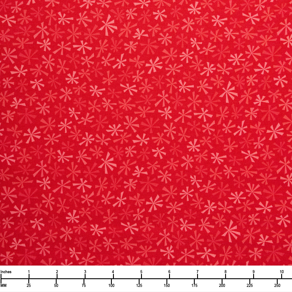 Moda Snow Time Poinsettia Red 22507 14 - 32-inch EOB Special