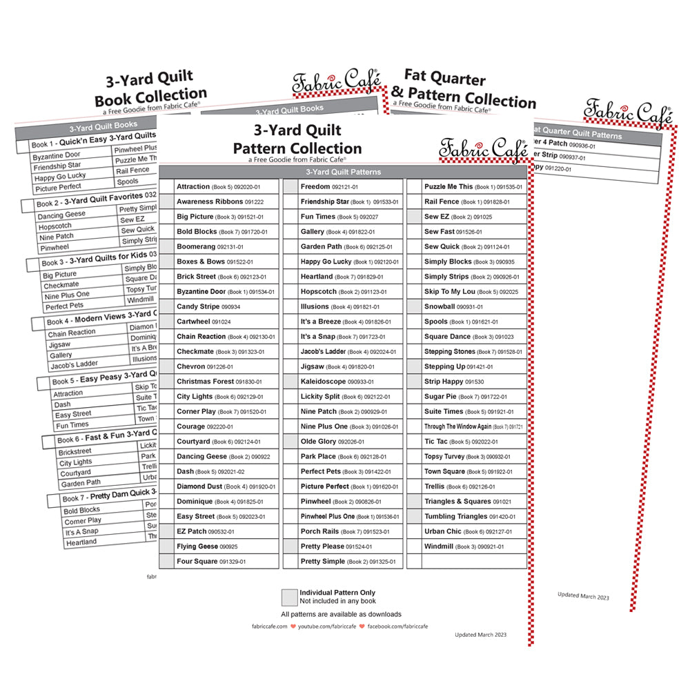 My Pattern Collection Sheet - FREE!