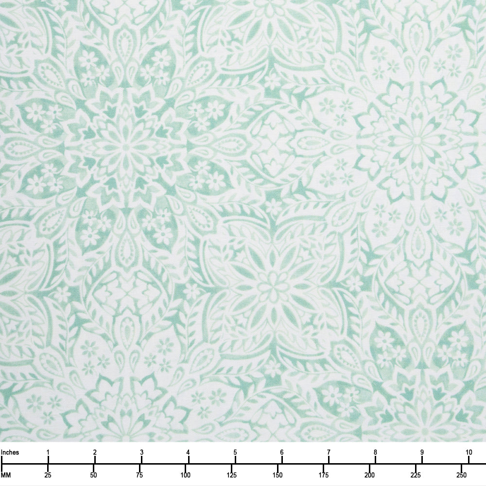 Northcott Mariposa Tonal Mandala Lt Green 28510 72 - 28-inch EOB Special