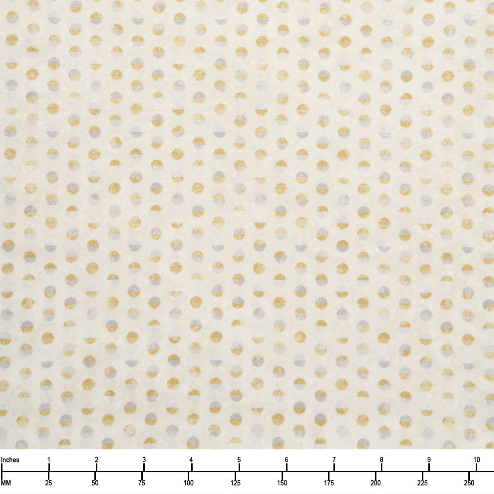 Northcott Two by Two Dots Lt Taupe 28715 12 - 22-inch EOB Special