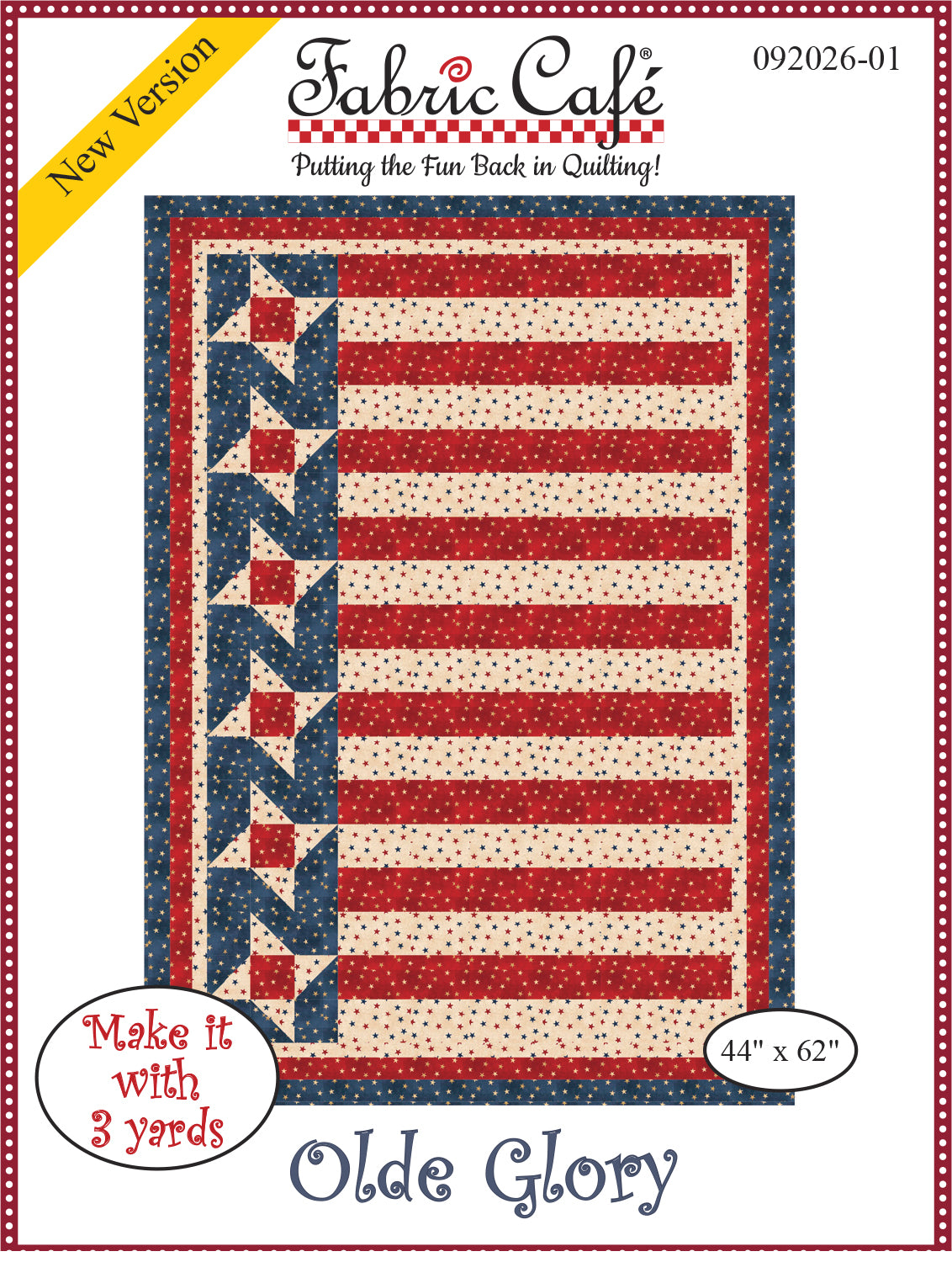 Olde Glory 3-Yard Quilt Pattern