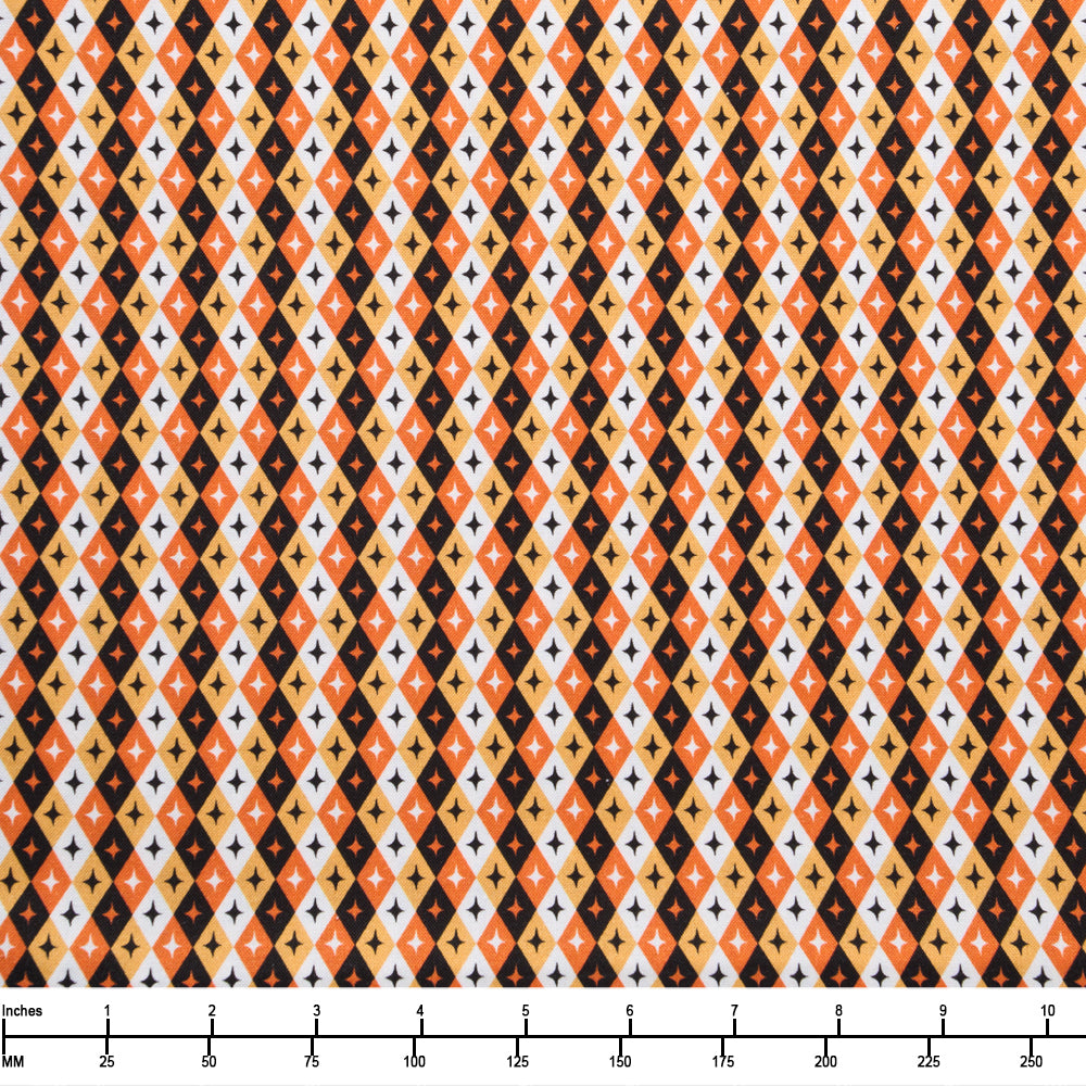P&B Textiles Midnight Masquerade Halloween Harlequin MMAS 06265 MU - By The Yard