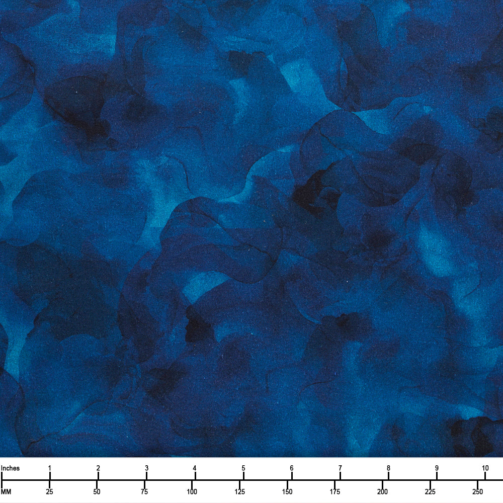 QT Fabrics Aura Watercolor Blender Midnight 30198 W - By The Yard