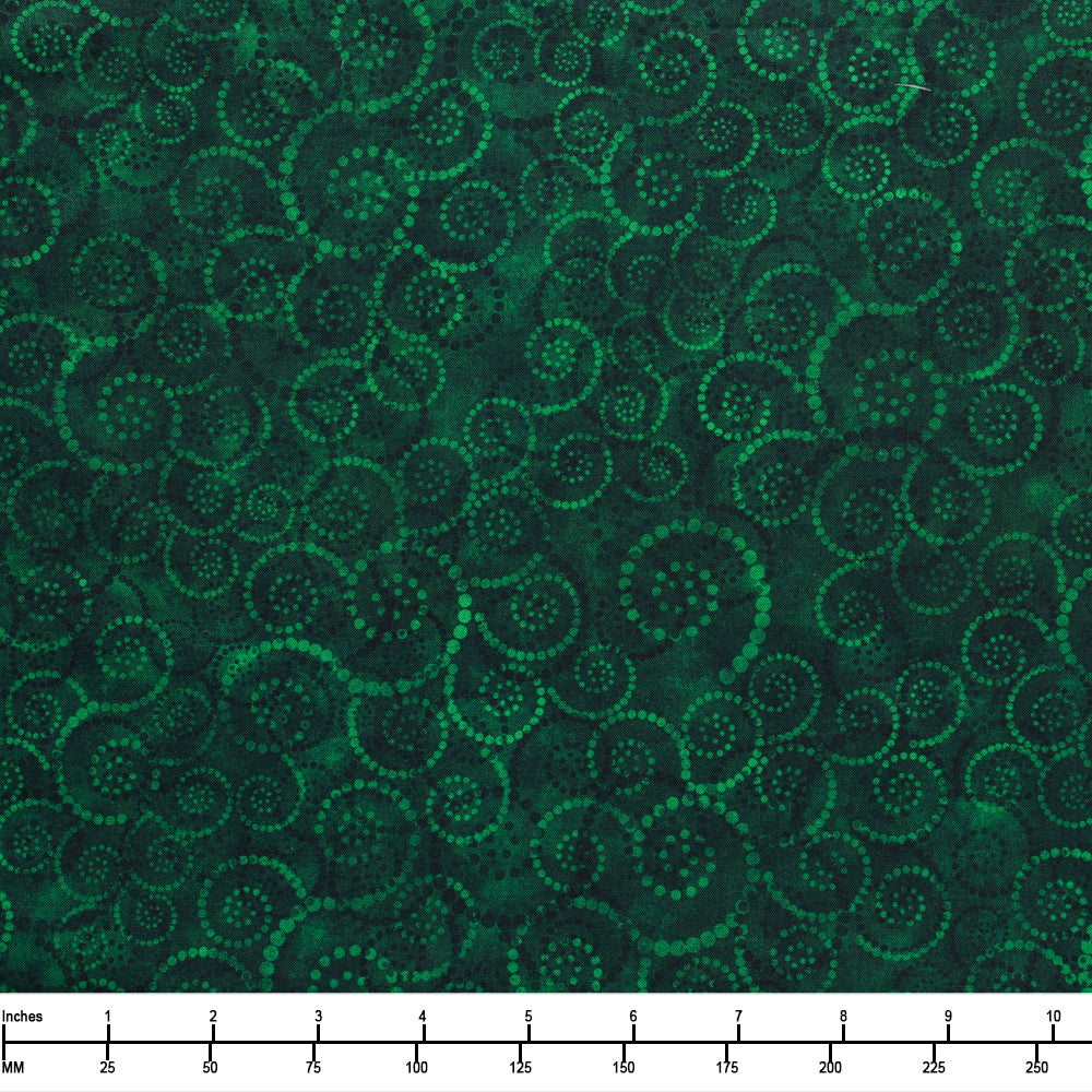 QT Fabrics Coloressence Dotted Scroll Evergreen 31094 FH - 32-inch EOB Special