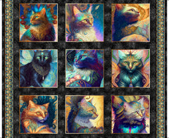 Fantastic Felines Panel Quilt Kit
