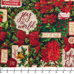 Poinsettia Greetings 5-Yard Quilt Kit