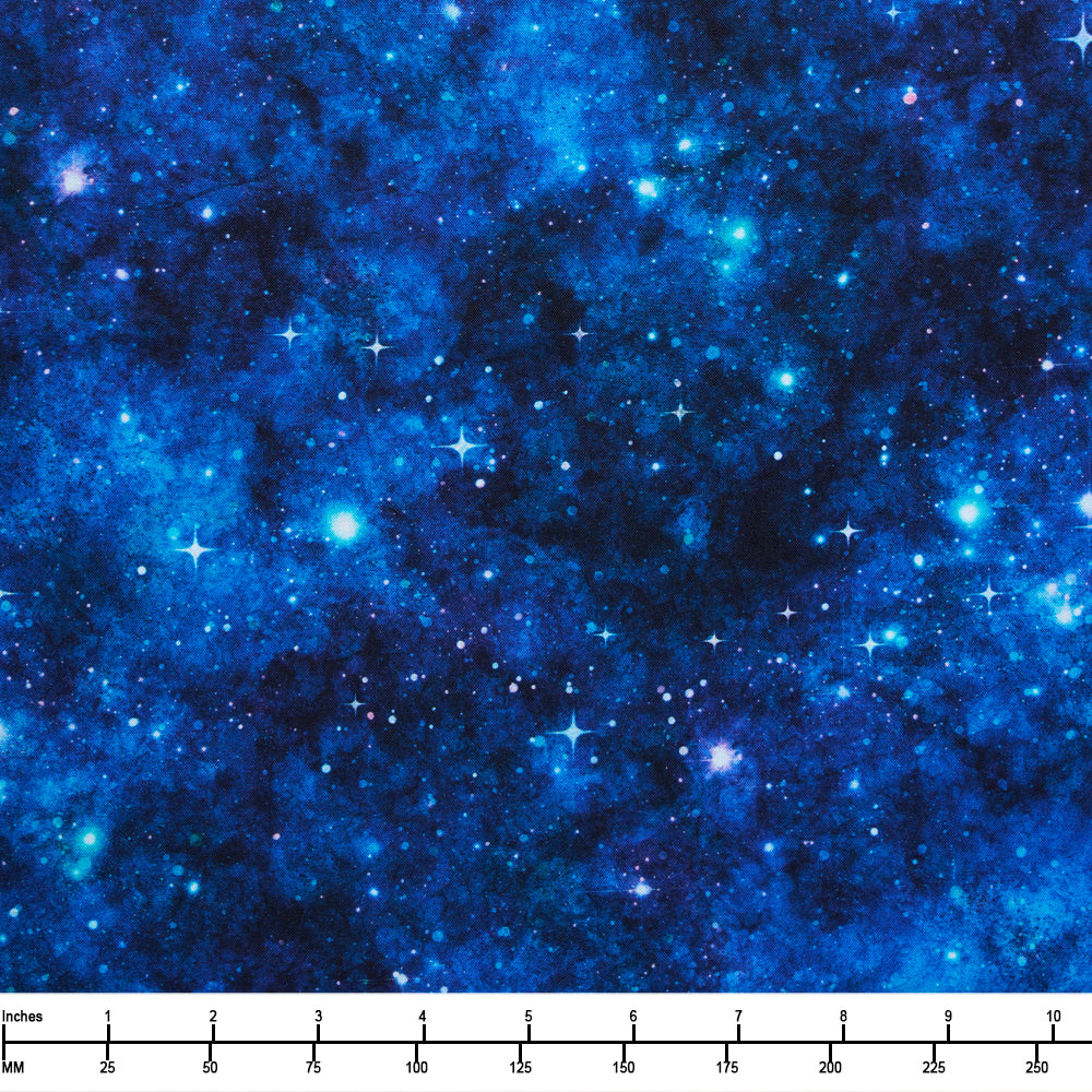 QT Fabrics Earthly Delights Starry Night Royal 2600 31316 Y - 22-inch EOB Special