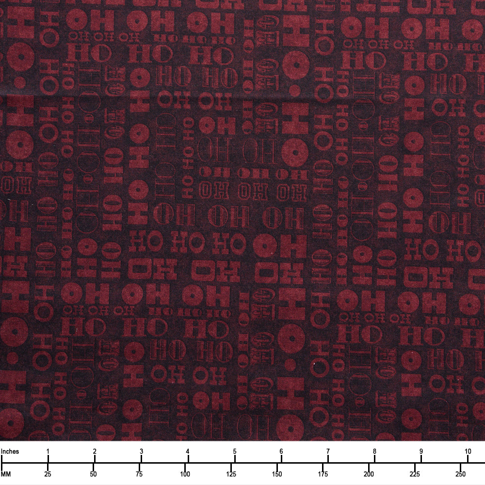 QT Fabrics Santas Workshop Hohoho Tonal Blender Brick 31078 M - 32-inch EOB Special