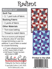 Radiant 3-Yard Quilt Pattern