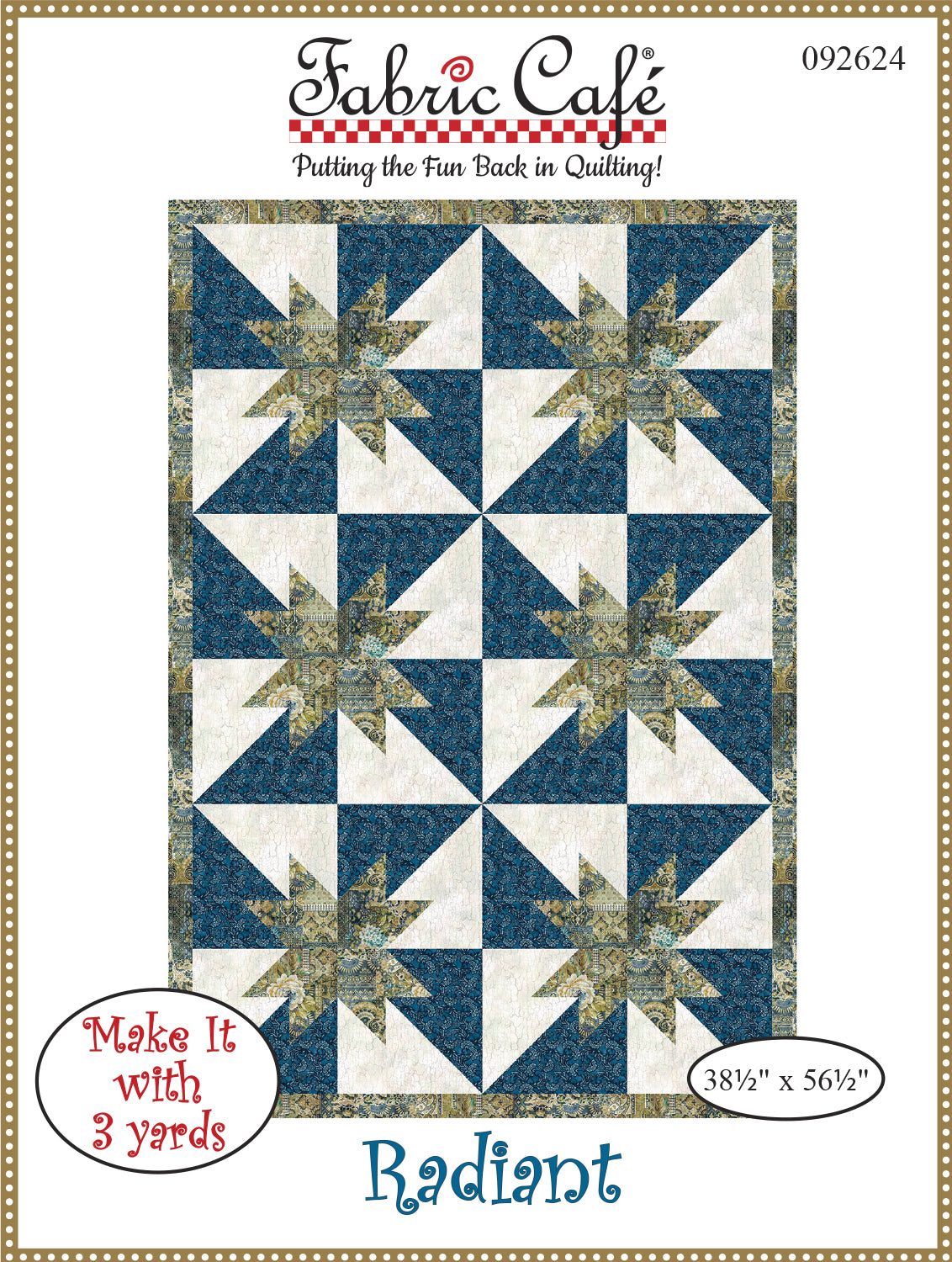 Radiant 3-Yard Quilt Pattern
