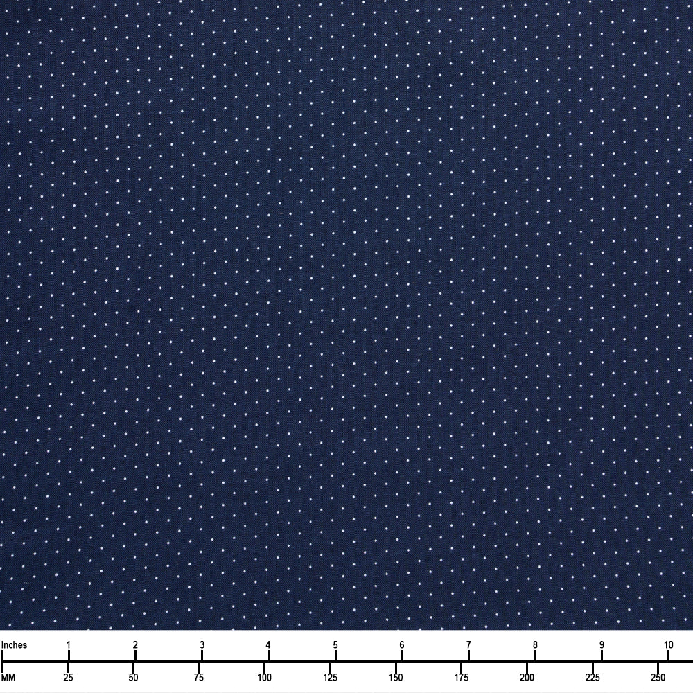 Riley Blake American Jane Pindots Navy C840 Navy - 28-inch EOB Special