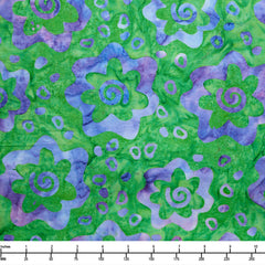 Riley Blake Batiks Bold in Bloom Mardi Gras BT23510 175 - By The Yard