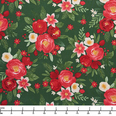 Riley Blake Charming Christmas Main Green C16350 Green - 22-inch EOB Special