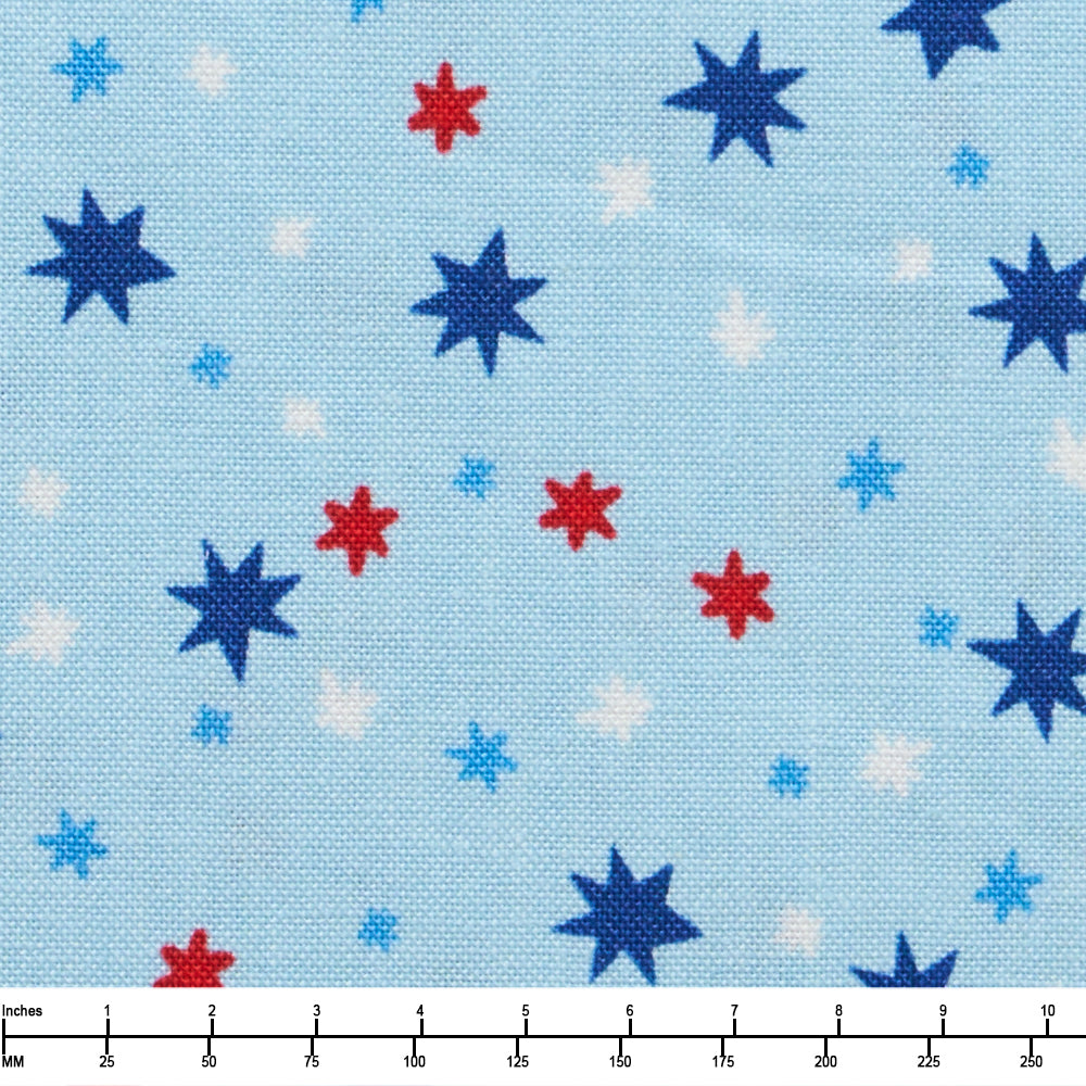 Riley Blake Firecracker Stars Frost C17204 Frost - 22-inch EOB Special