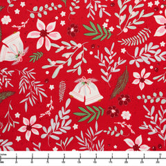Riley Blake Mistletoe and Holly Main Red C16400 Red - By The Yard