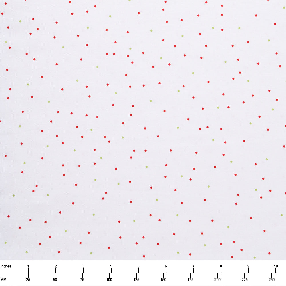 Riley Blake Pin Dot Color Christmas C705 Christmas - By The Yard