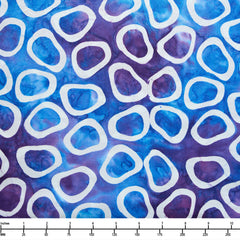 Riley Blake Batiks Bold in Bloom Grape Soda BT23513 178 - 22-inch EOB Special