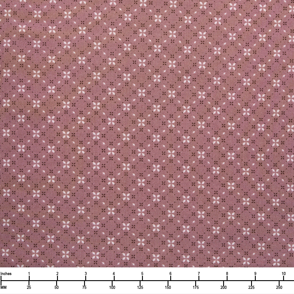 Riley Blake Evening on the Prairie Geo Floral C16749 Grape - 22-inch EOB Special